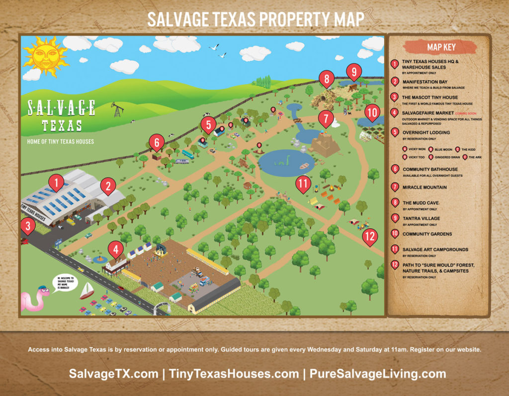 Salvage Texas in Luling Texas Property Map